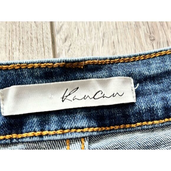 KanCan Los Angeles leopard distressed jean shorts size M - Picture 10 of 11